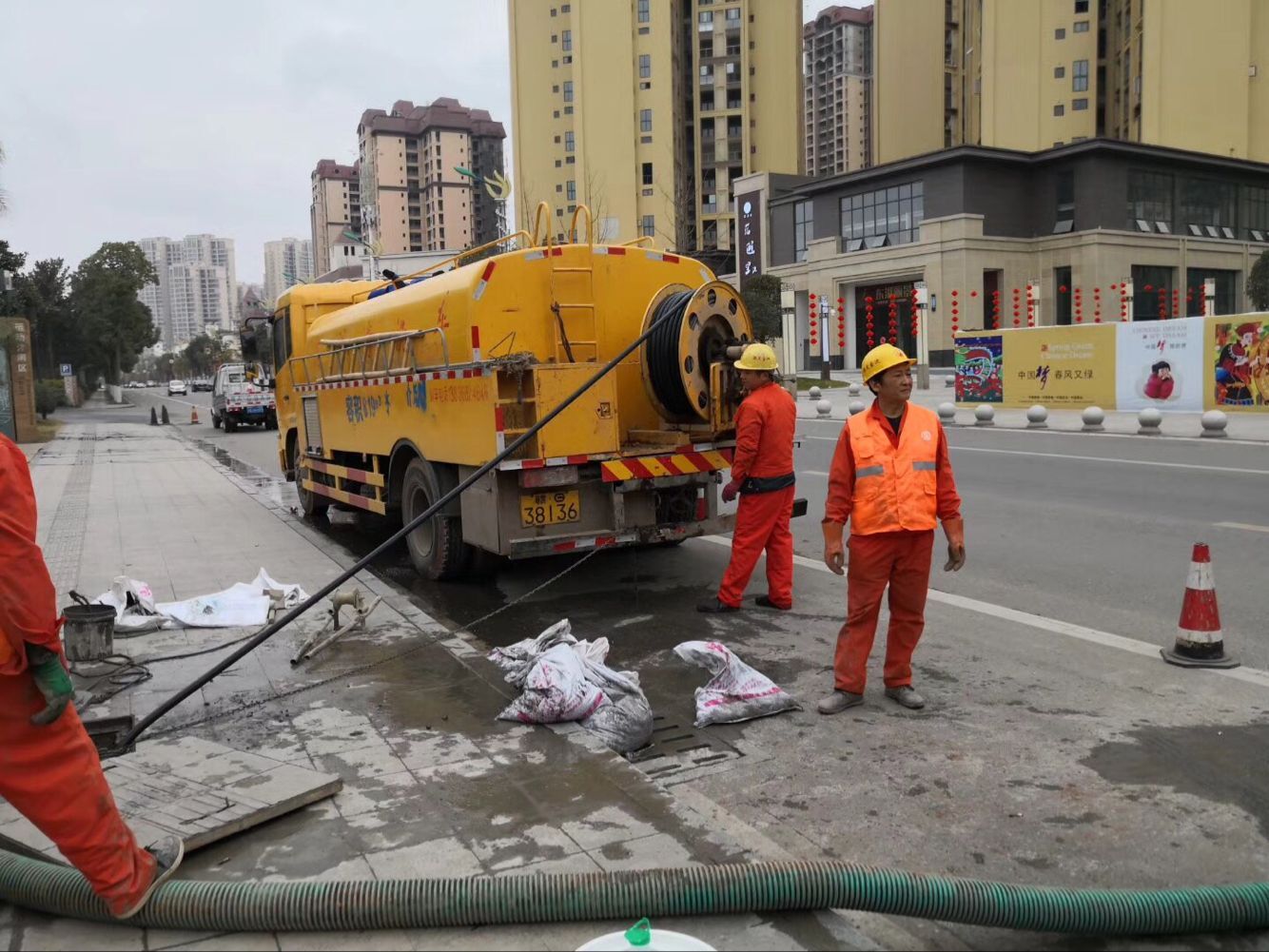 金湾排污管道清淤-管道清洗